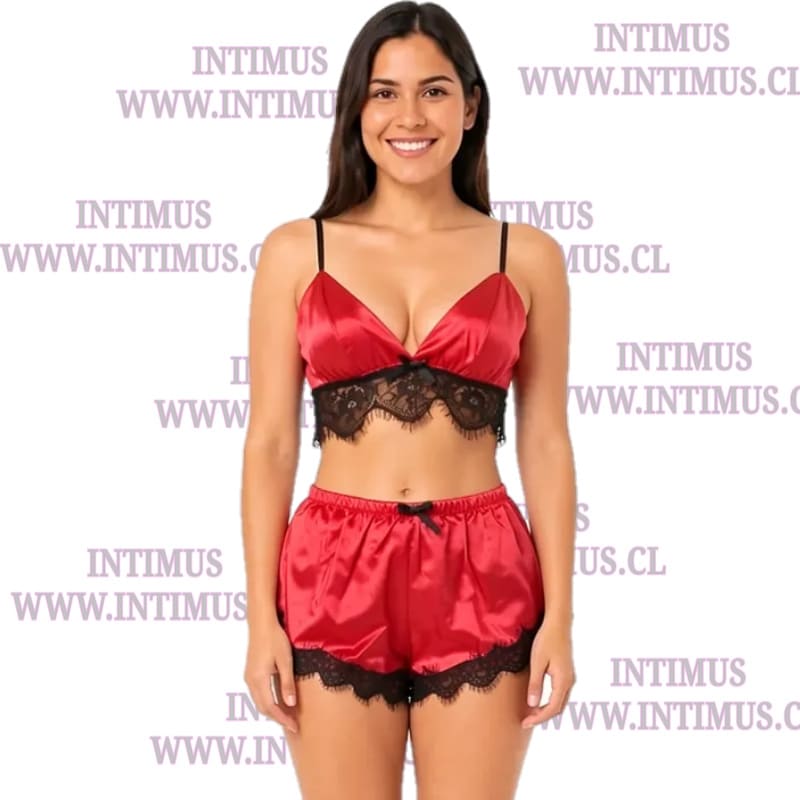Pijama Babydoll Satín Cómodo Suave