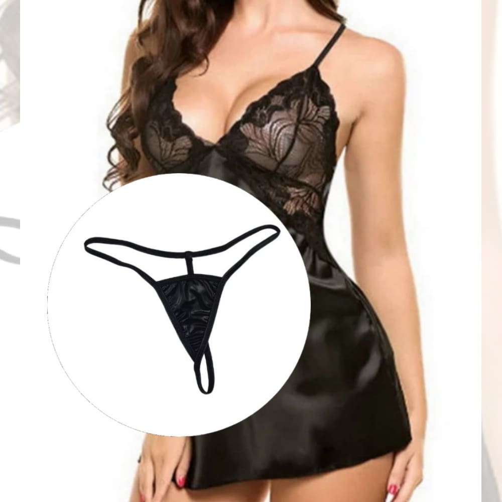 Camisón Sexy Camisola Mas Tanga Hilo - Imagen 2