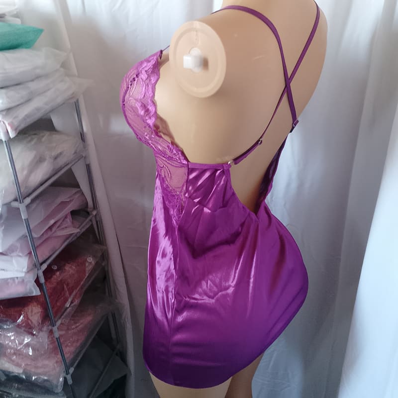 Camisón Sex Mas Tanga Hilo Satinado - Imagen 6
