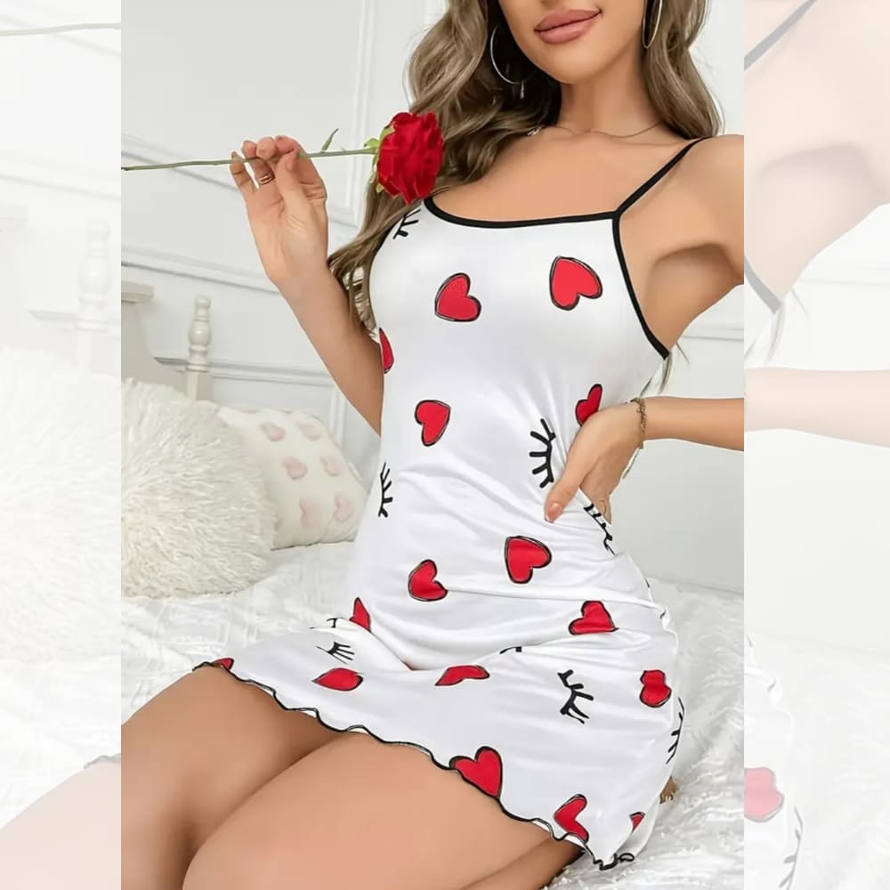 Camisón de Dormir Suave Estampado