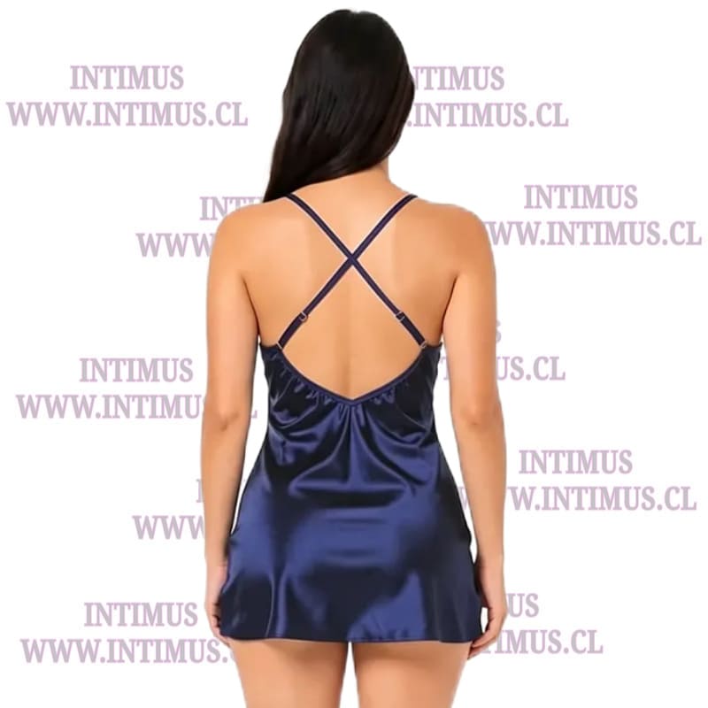 Camisón Sexy Satinado Más Tanga Hilo - Imagen 2