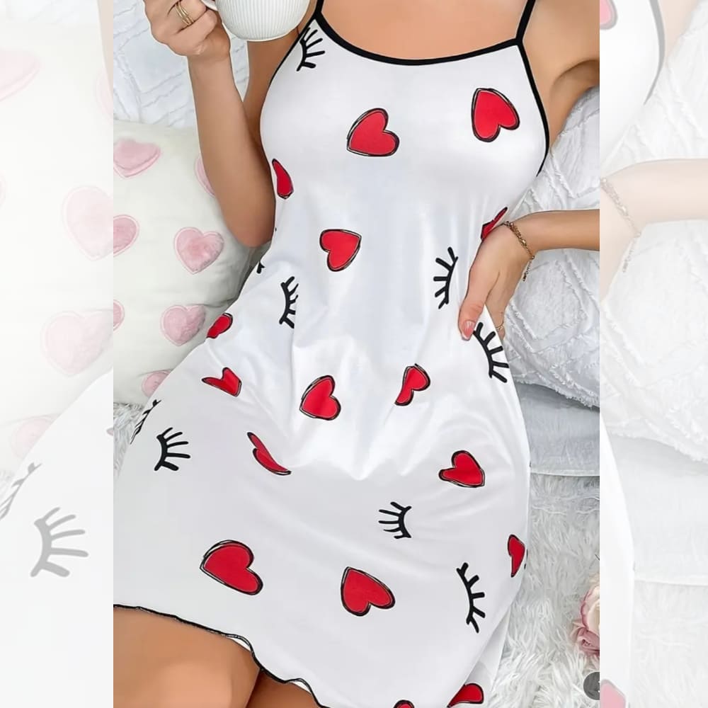 Camisón de Dormir Suave Estampado - Imagen 3