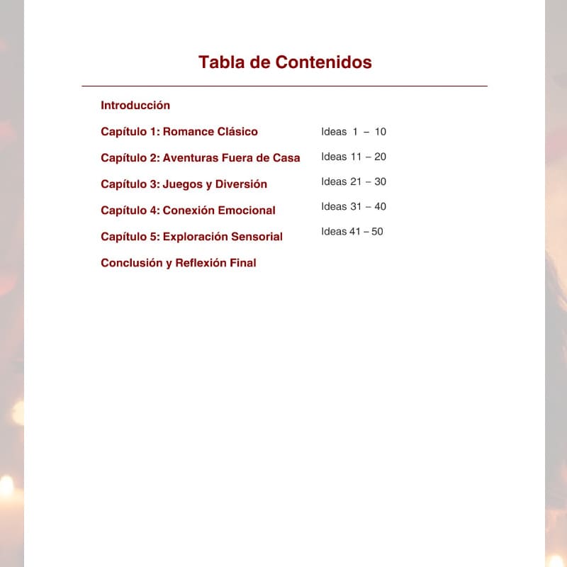 50 IDEAS PARA SORPRENDER A TU PAREJA - Imagen 2