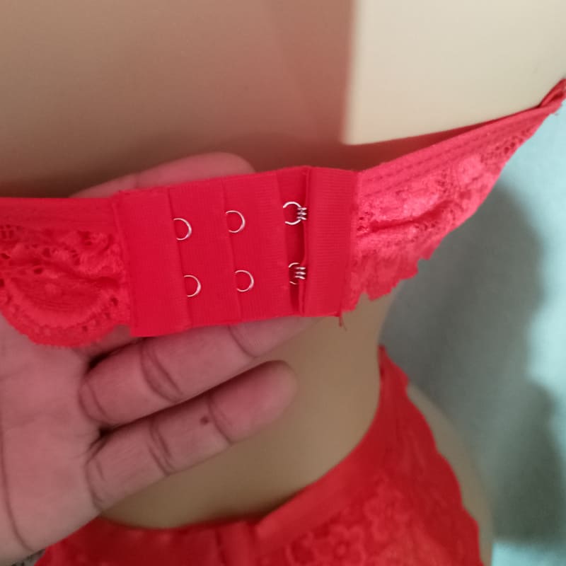 Conjunto de Lencería Sexy Rojo Ajustable - Imagen 10