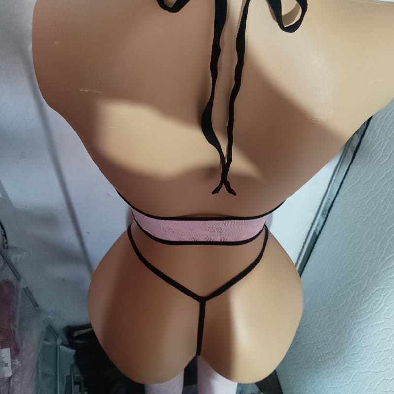 Conjunto Íntimo Femenina Body Tanga y Medias - Imagen 6